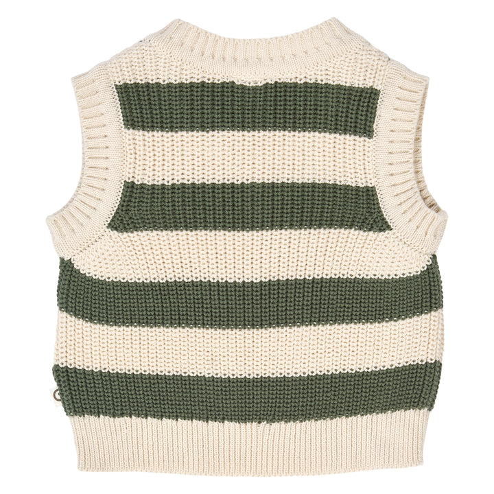 KNIT STRIPE strikket vest