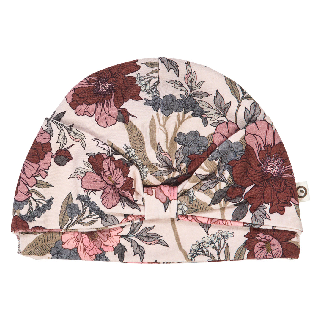 BLISS sløjfe hat med blomsterprint