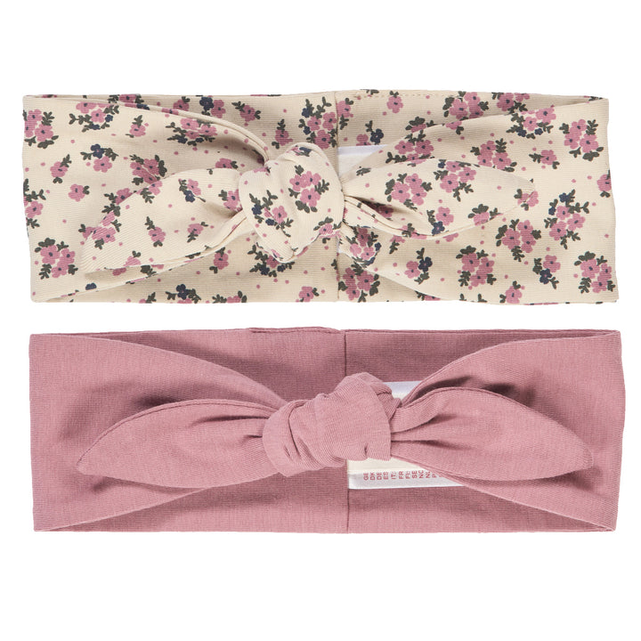 ZINNA blomsterprintet hårbånd 2-pak