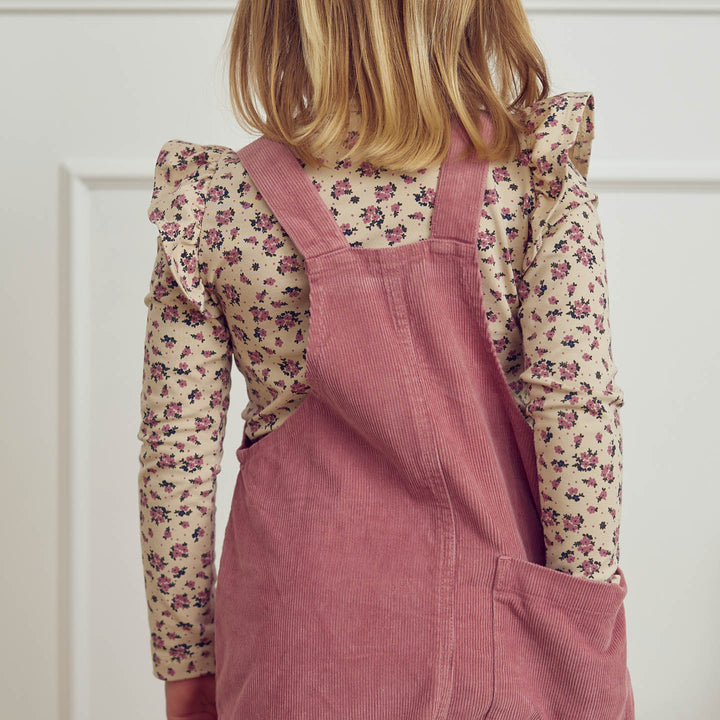 ZINNA blomsterprintet bluse med flæser