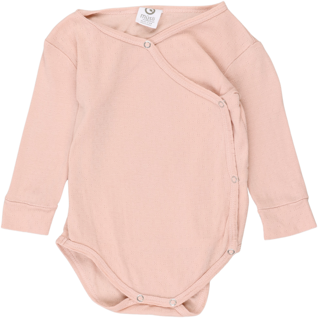 RE-LOVED MINI ME body med kryds-lukning str. 44-74