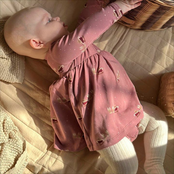 CHRISTMAS bodykjole med juleprint