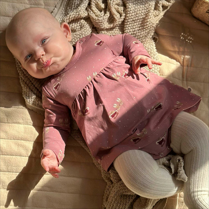 CHRISTMAS bodykjole med juleprint