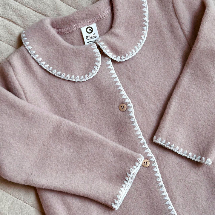 WOOL fleece jakke