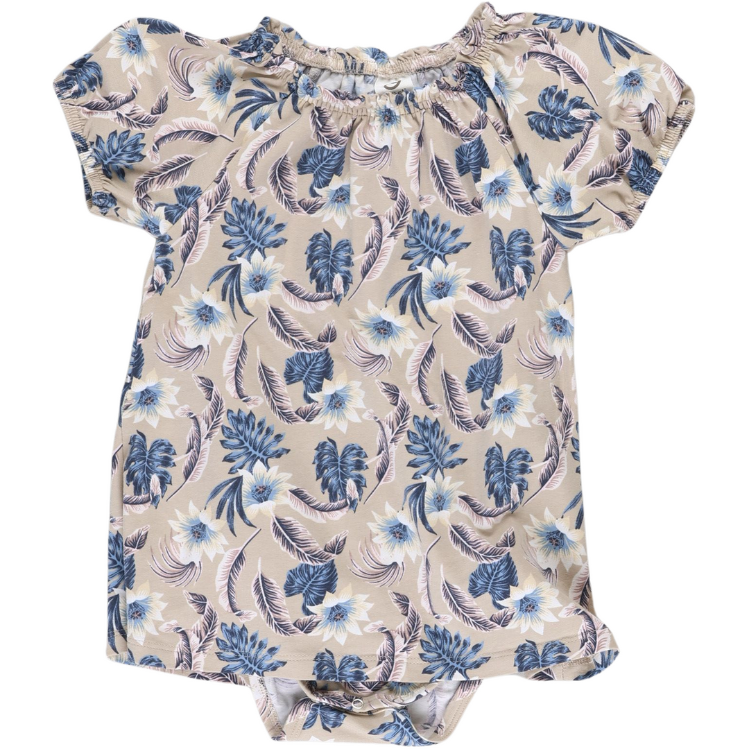 RE-LOVED LILY pufærme body kjole med liljer