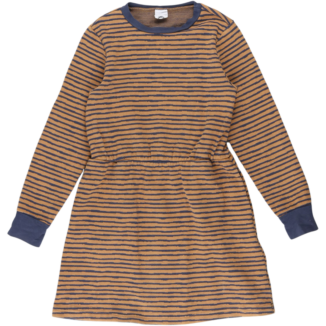RE-LOVED STRIPE kjole med tværgående striber