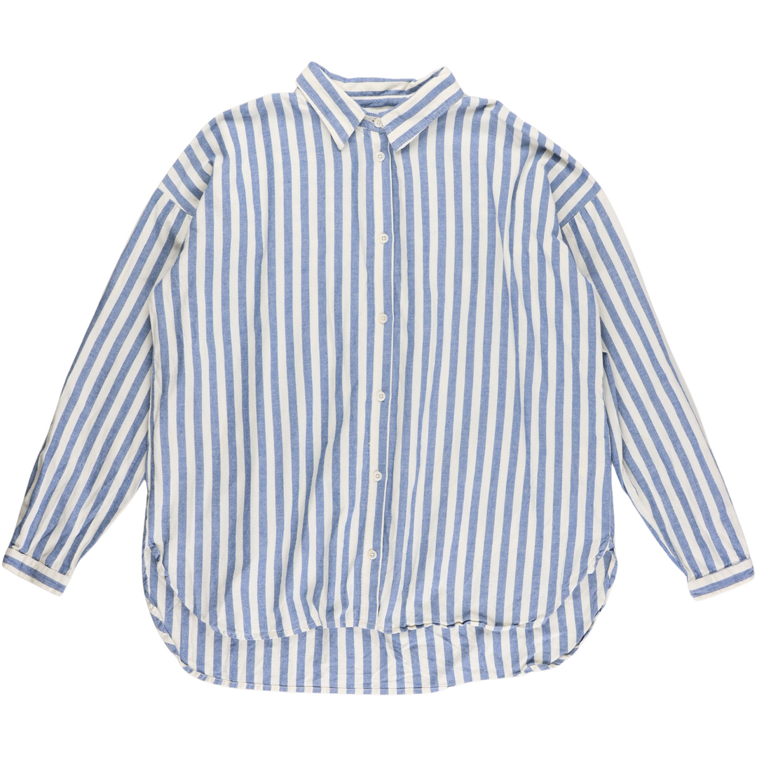 RE-LOVED STRIPE WOVEN skjorte