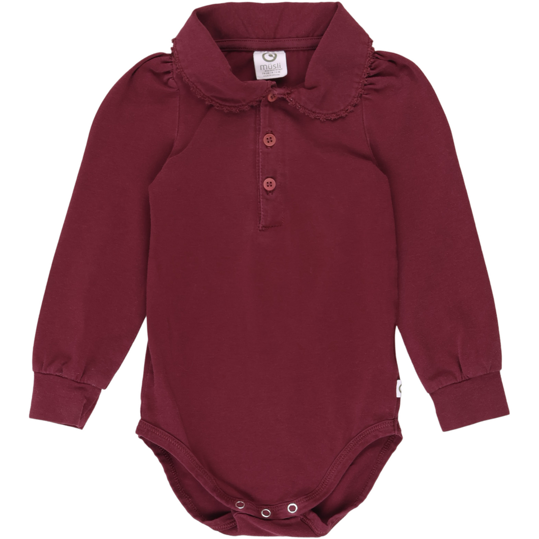 RE-LOVED COZY ME skjorte body med puf ærmer