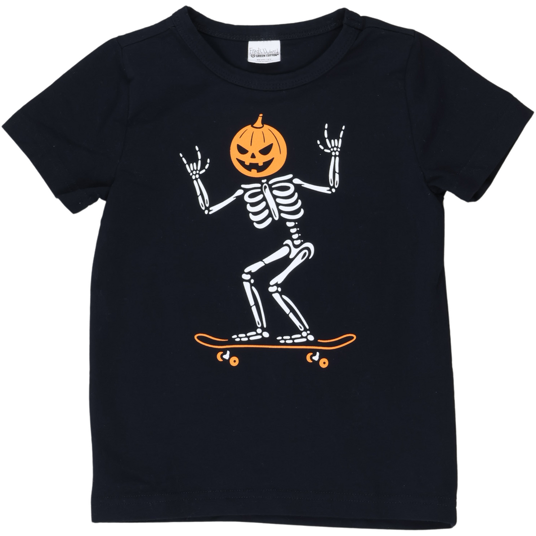 RE-LOVED SKELETON T-shirt med skaterskelet