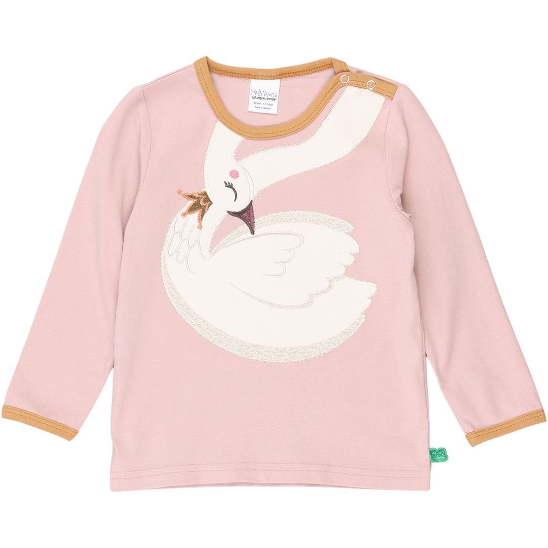 RE-LOVED HELLO bluse med svane
