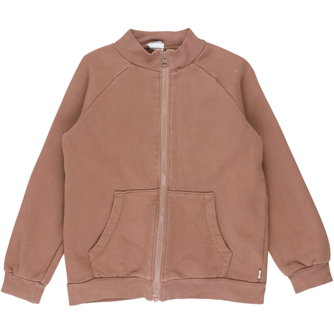 RE-LOVED SWEAT cardigan med lynlås og lomme