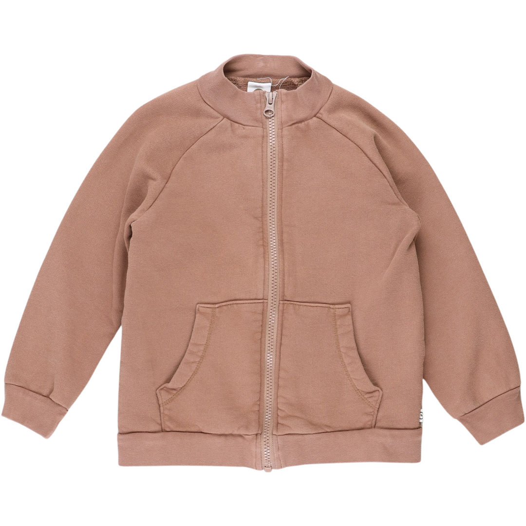 RE-LOVED SWEAT cardigan med lynlås og lomme