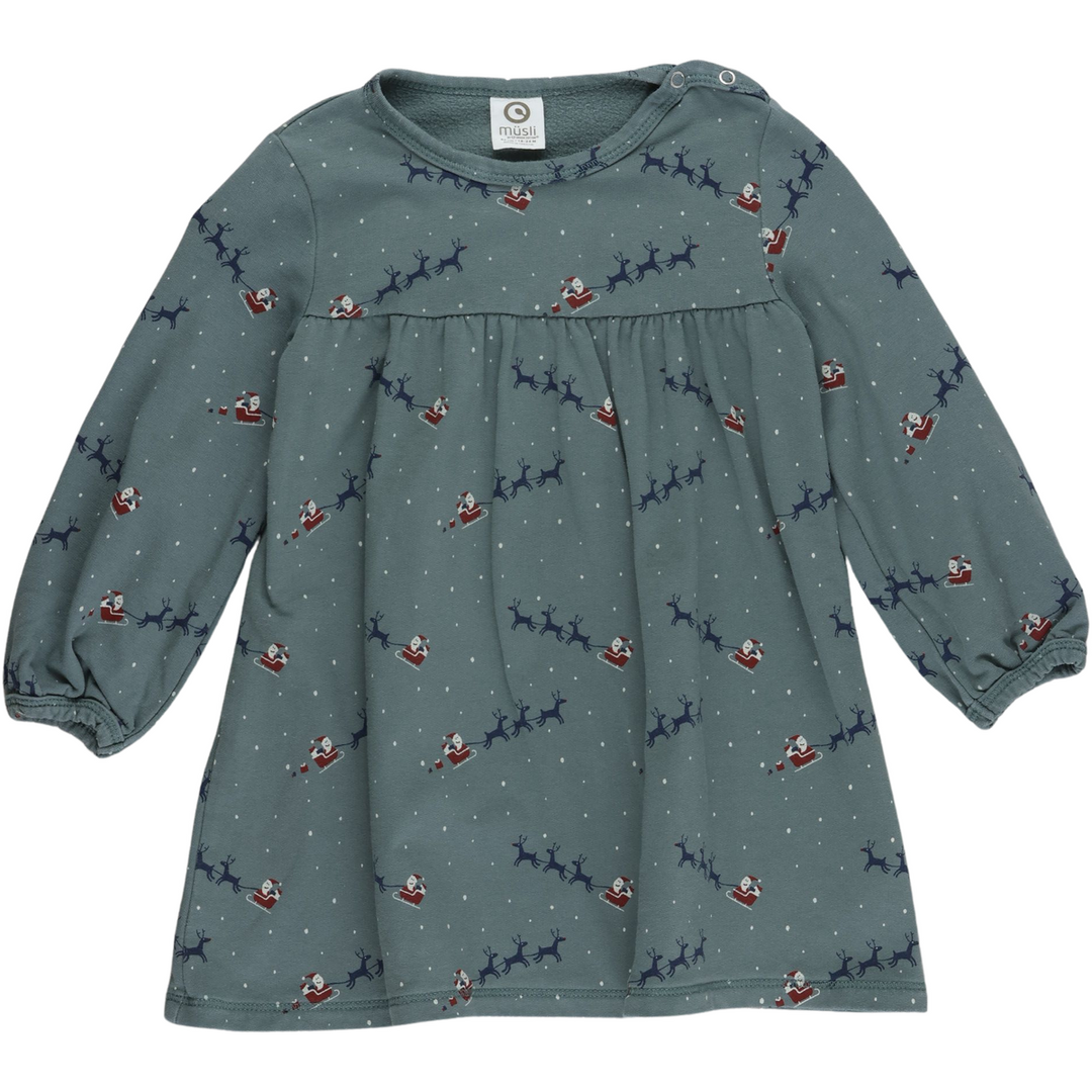 RE-LOVED SANTA kjole med juleprint