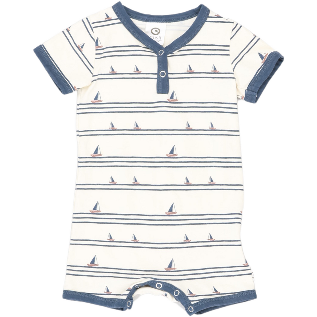 RE-LOVED BOAT sommerdragt med båd print