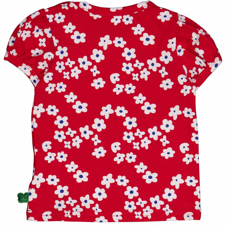 GLADLY pufærme T-shirt med blomsterprint