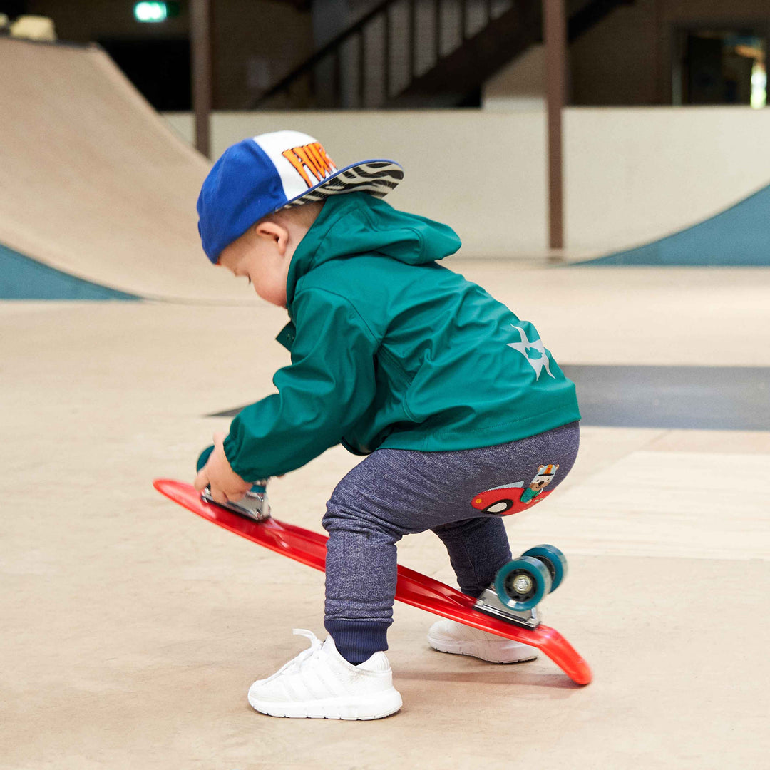 RE-LOVED MOTOR denim bukser med racerbil