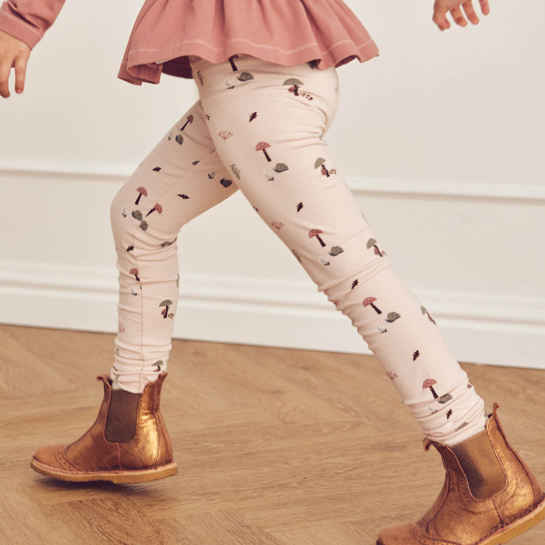 RE-LOVED BOTANY leggings med skovprint