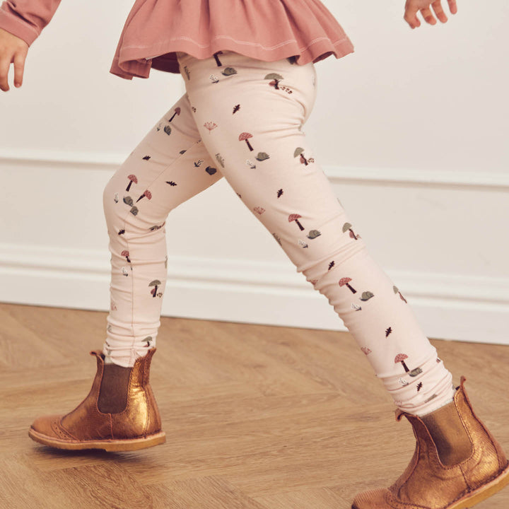 RE-LOVED BOTANY leggings med skovprint