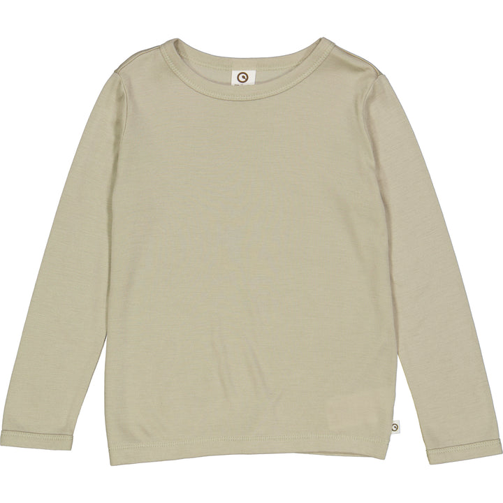 WOOLLY SILK bluse med lange ærmer