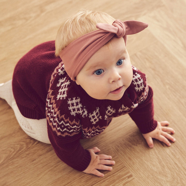 RE-LOVED KNIT jacquard strikket kjole