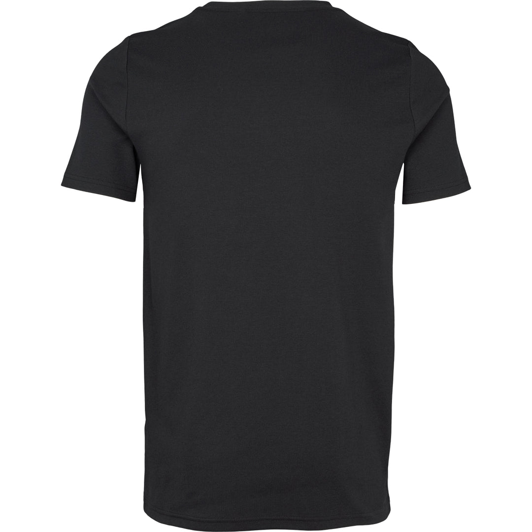 HERRE rib T-shirt med rund-hals