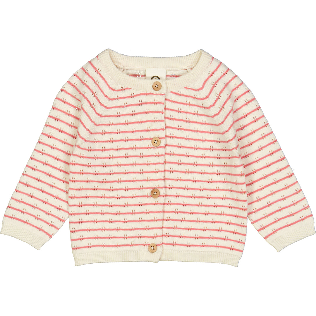 KNIT STRIPE cardigan med striber