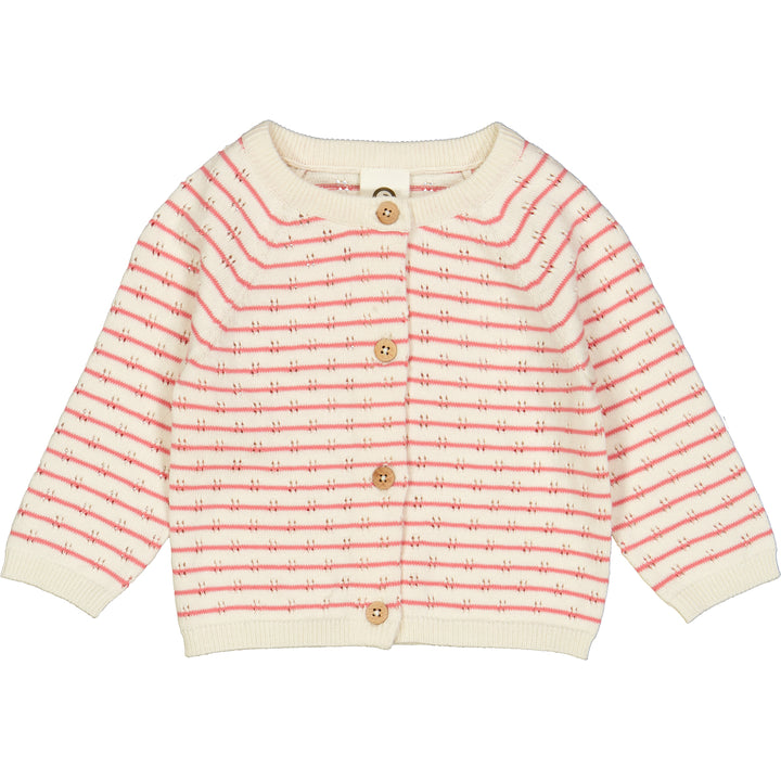 KNIT STRIPE cardigan med striber