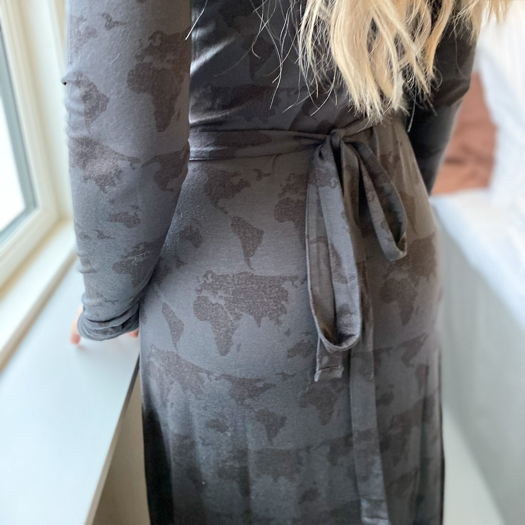 RE-LOVED Kjole i lyocell med print