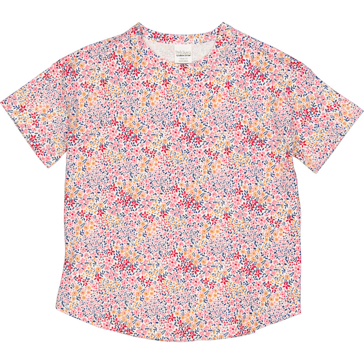 BLOOM oversize T-shirt med blomsterprint