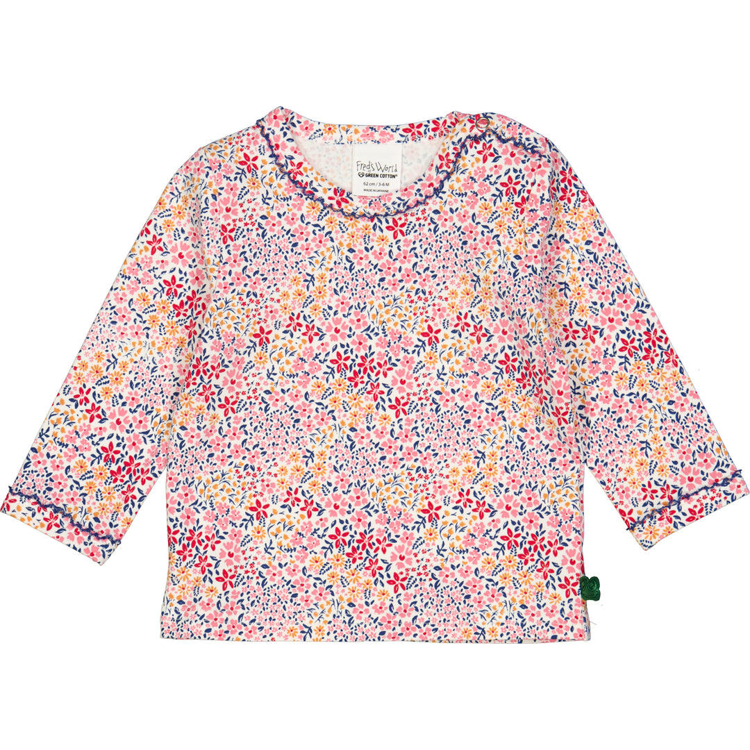 BLOOM bluse med blomsterprint