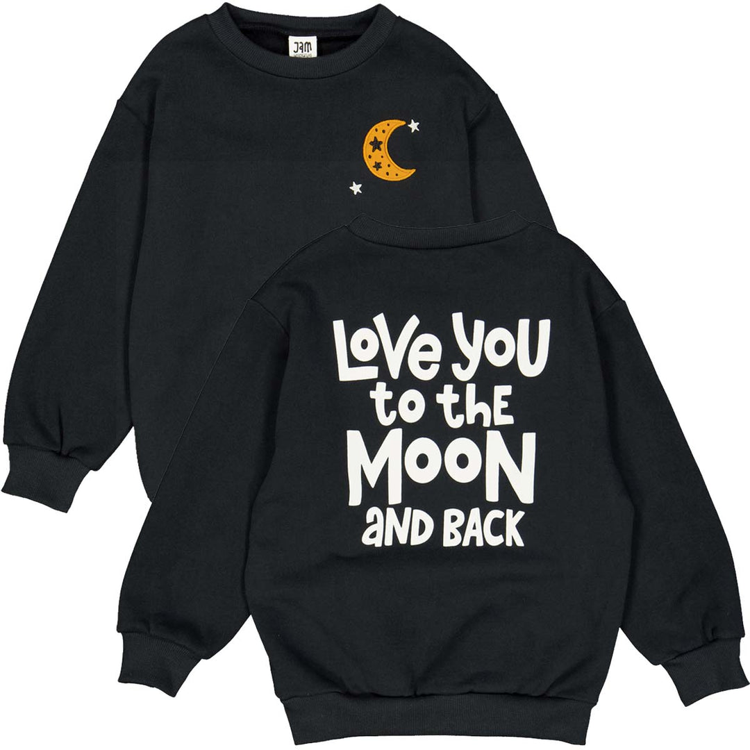 LOVE YOU to the moon sweattrøje