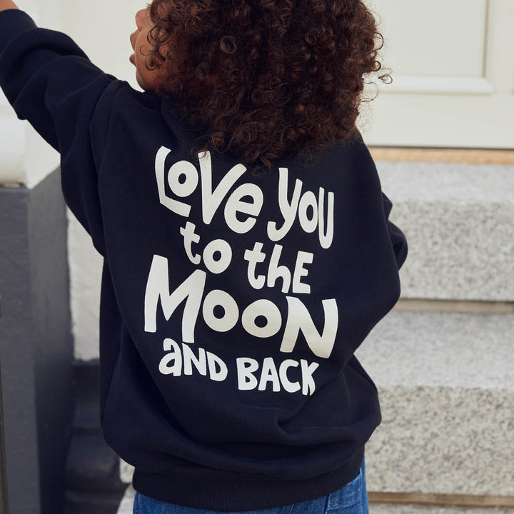 LOVE YOU to the moon sweattrøje