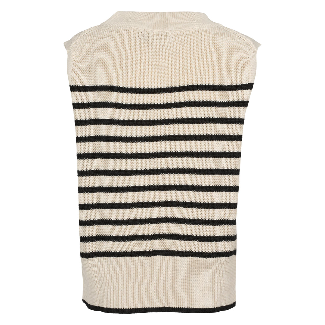 KNIT stribet vest