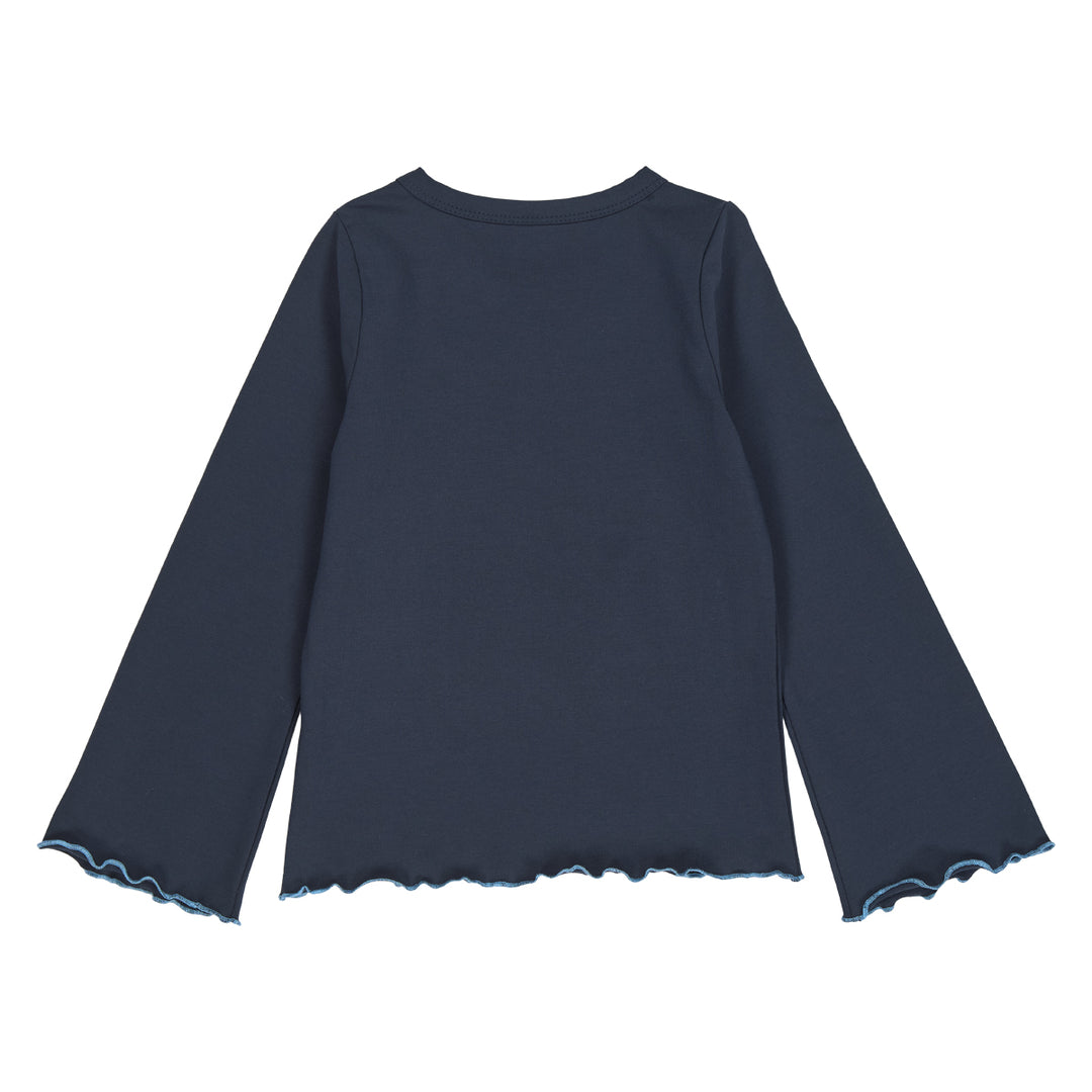 RAINDROP bluse med en regnbue