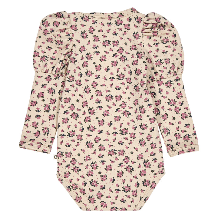 ZINNA blomsterprintet pufærme body