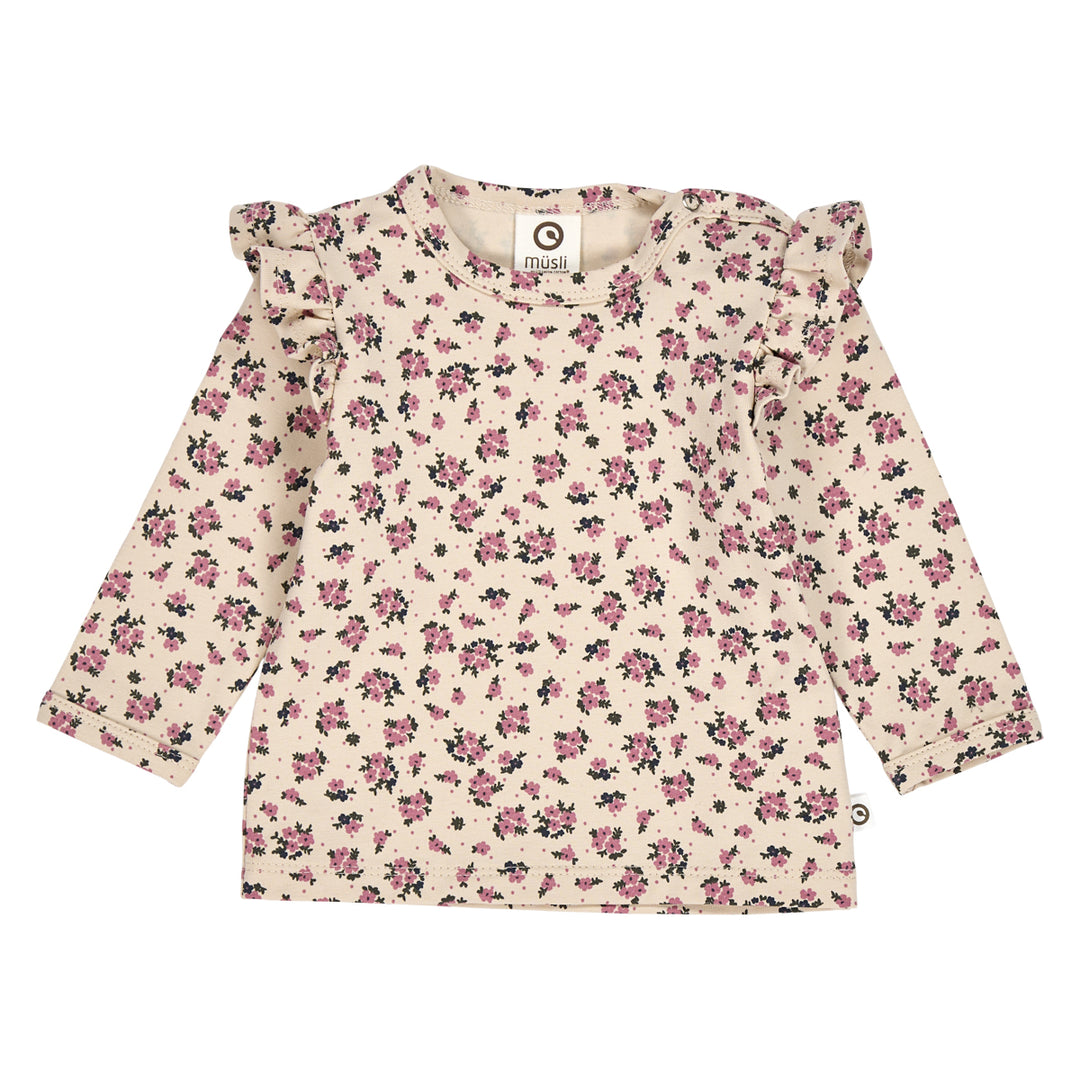 ZINNA blomsterprintet flæse bluse