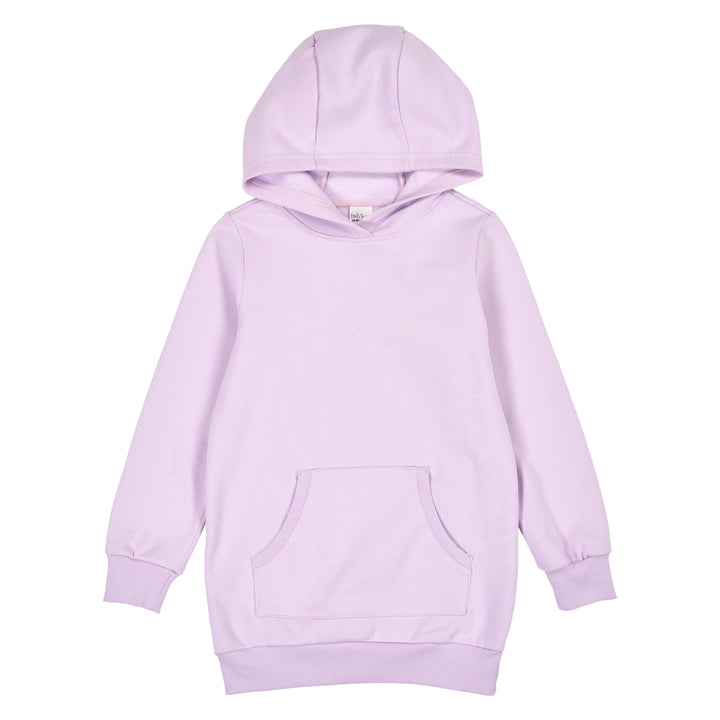 SWEAT hoodie kjole med lomme