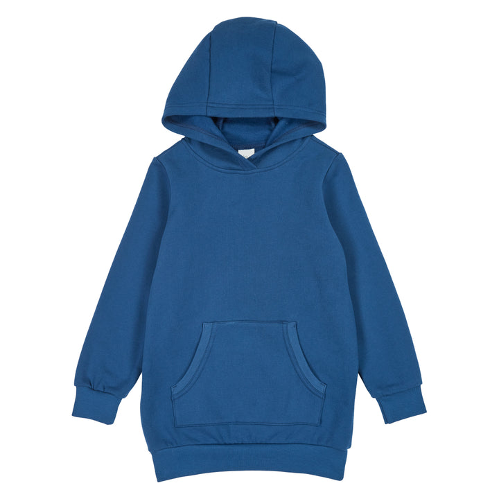 SWEAT hoodie kjole med lomme