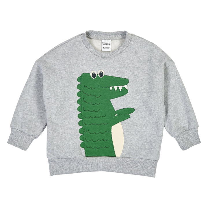HELLO sweattrøje med en krokodille