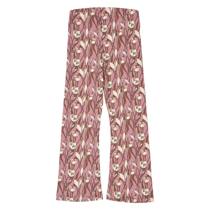 AUTUMN flared bukser med blomsterprint
