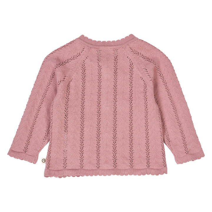 POINTELLE KNIT strikcardigan