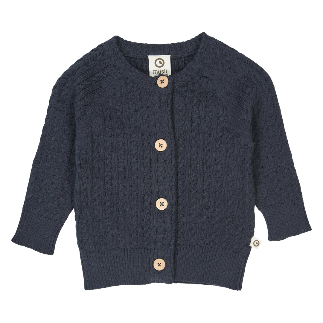 KNIT kabel strikket cardigan