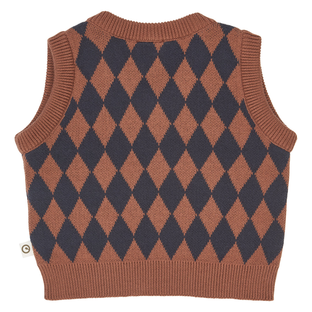 HARLEQUIN KNIT strikvest