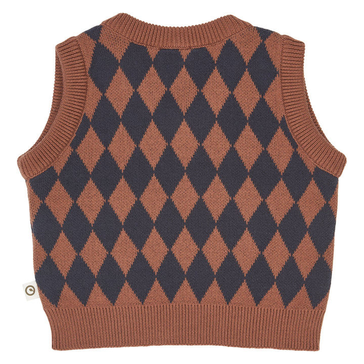 HARLEQUIN KNIT strikvest