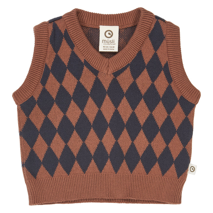 HARLEQUIN KNIT strikvest