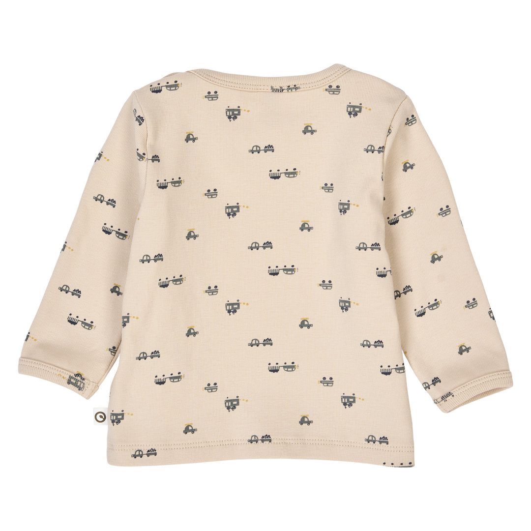 AUTO rib bluse med biler