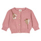 AUTUMN blomster strik cardigan
