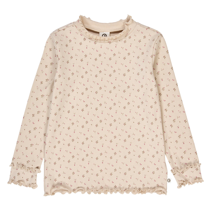 ASTER rib flæse krave top
