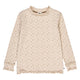 ASTER rib flæse krave top
