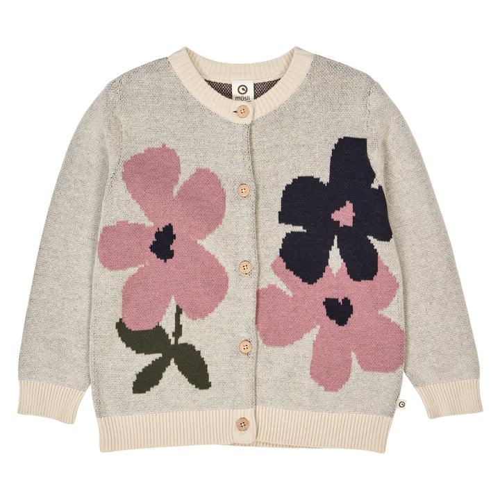 ZINNA blomsterbroderet strik cardigan